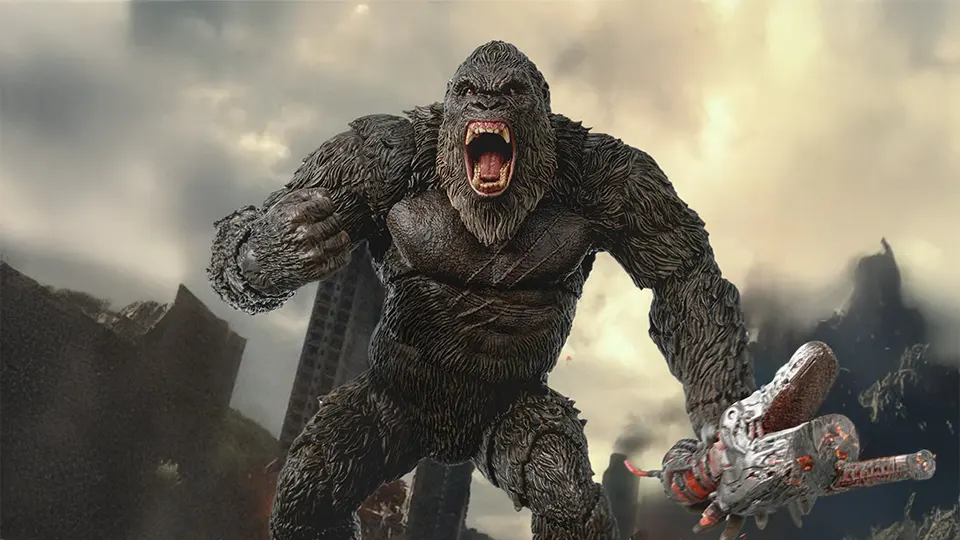 First Look at the HIYA Exquisite Basic Kong 2.0 Godzilla vs Kong 6 Inch Action Figure for Sale 2 HIYA Exquisite Basic Kong 2.0 Godzilla vs Kong