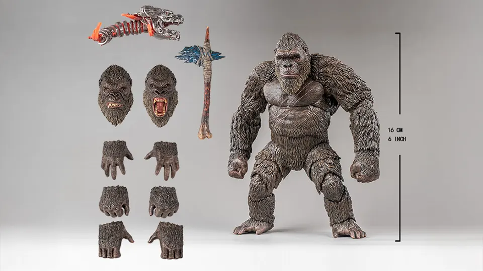 First Look at the HIYA Exquisite Basic Kong 2.0 Godzilla vs Kong 6 Inch Action Figure for Sale 4 HIYA Toys Kong 2.0 release date and price