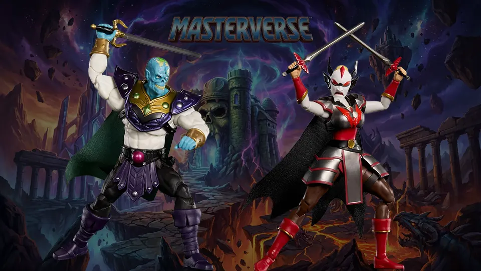 Masters of the Universe Masterverse Despara and Keldor figures for sale