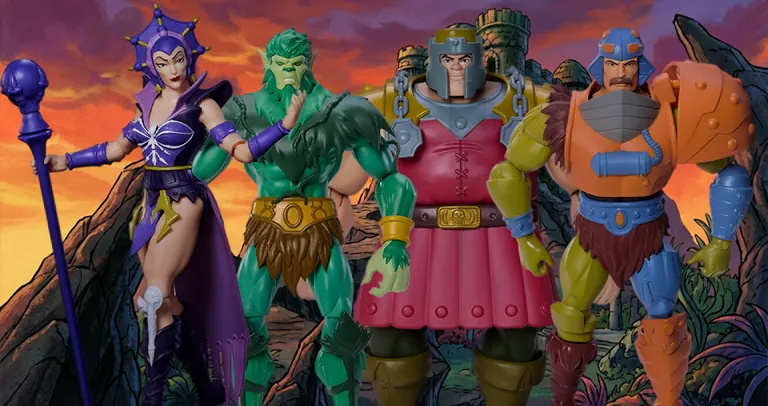 Origins 200X Ram Man Man-At-Arms Moss Man and Evil-Lyn
