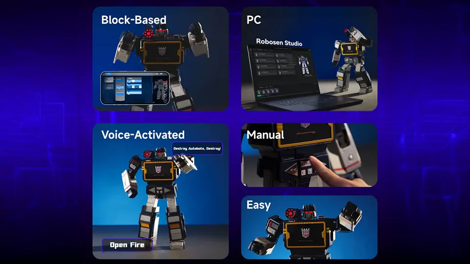 Transformers’ Greatest Spy Returns: The Robosen Transformers Auto-Converting Soundwave Robot 6 Robosen Transformers Soundwave programming mode