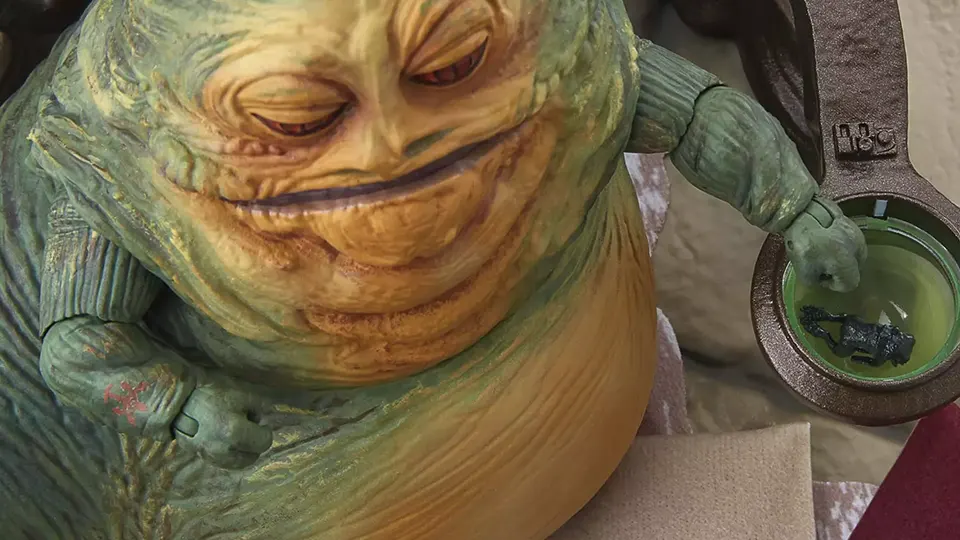 Hasbro’s Reissued TVC Jabba the Hutt Set Delivers Classic Star Wars Grit 7 Star Wars Jabba the Hutt figure