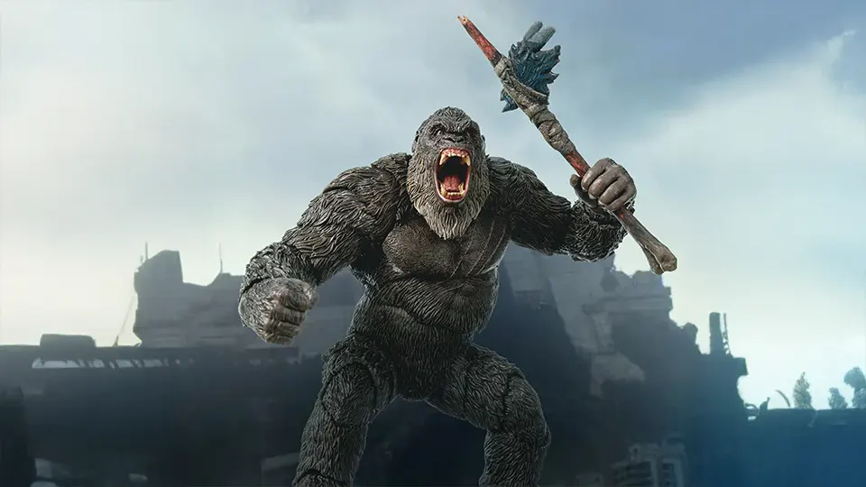 First Look at the HIYA Exquisite Basic Kong 2.0 Godzilla vs Kong 6 Inch Action Figure for Sale 3 where to buy HIYA Godzilla vs Kong Kong 2.0 figure