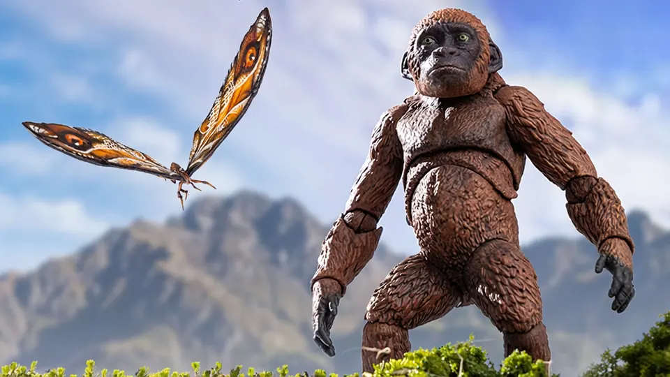 Hiya Toys Godzilla x Kong The New Empire Mothra and Suko set