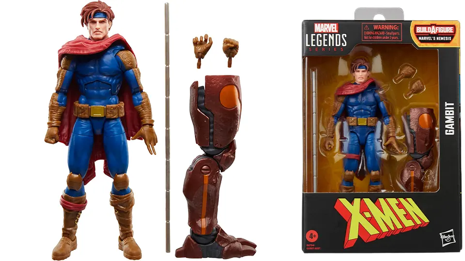 Gambit Marvel Legends X-Men Nemesis BAF Wave 2025 figure
