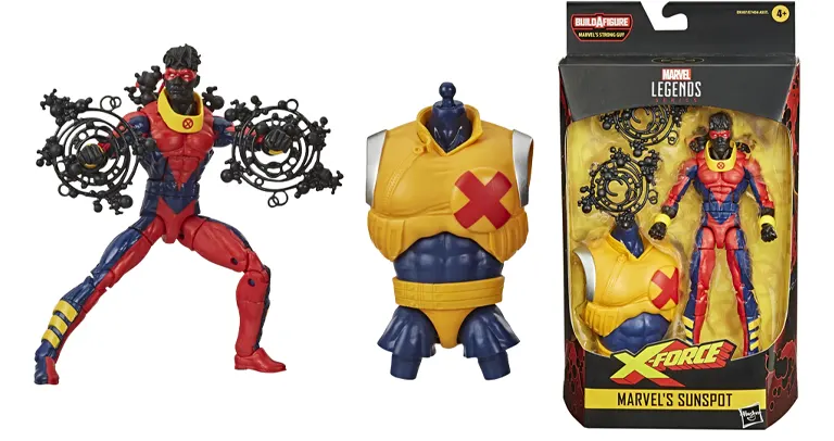 Marvel Legends Sunspot Strong Guy Wave Figure