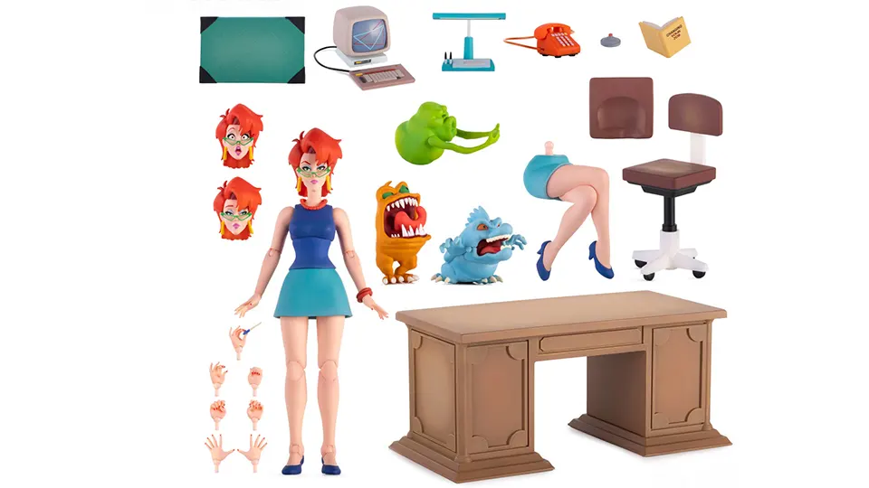 Mondo The Real Ghostbusters Janine with Desk figure