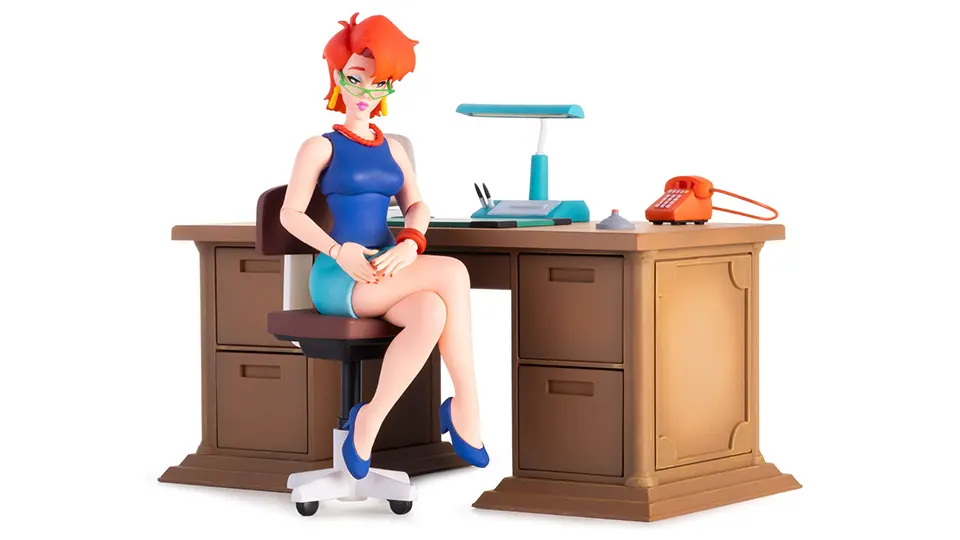 Mondo The Real Ghostbusters Janine with Desk