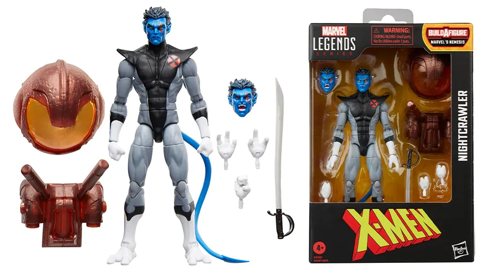 Marvel Legends Nightcrawler Uncanny X-Force Figure Nemesis Wave 1 Nightcrawler Marvel Legends X-Men Nemesis BAF Wave 2025 figure