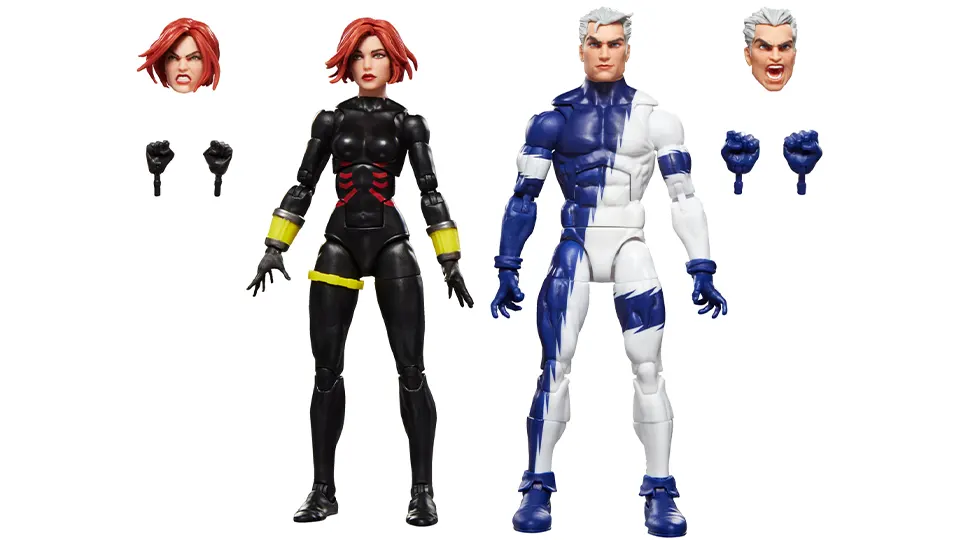 black widow and quicksilver marvel legends 2 pack