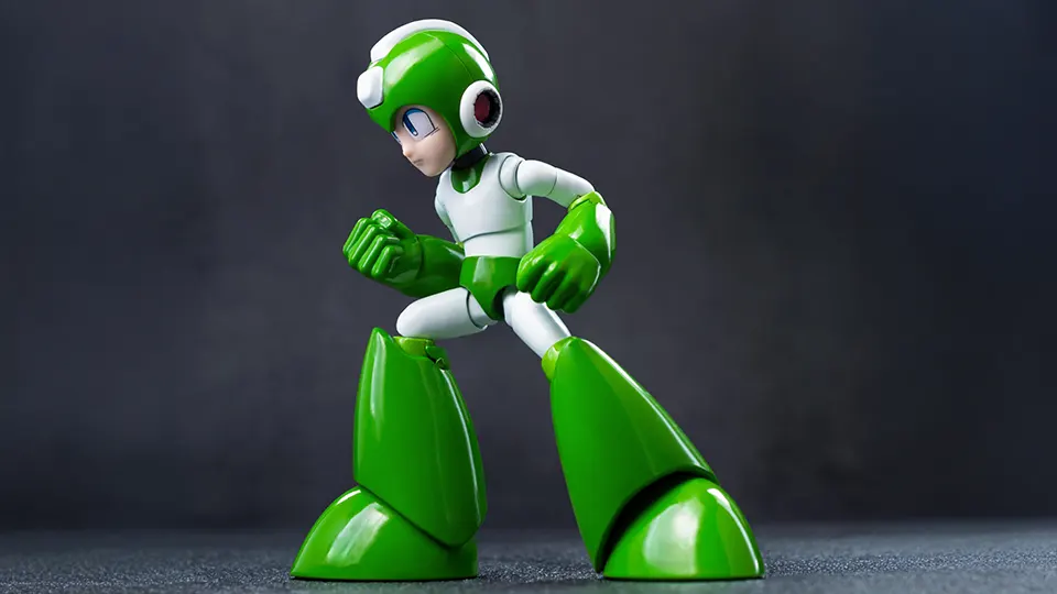 ega man hyper bomb figure by threezero photos