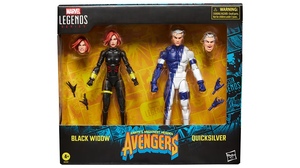 marvel legends black widow and quicksilver 2 pack for sale
