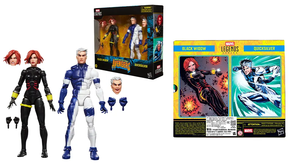 marvel legends black widow quicksilver set