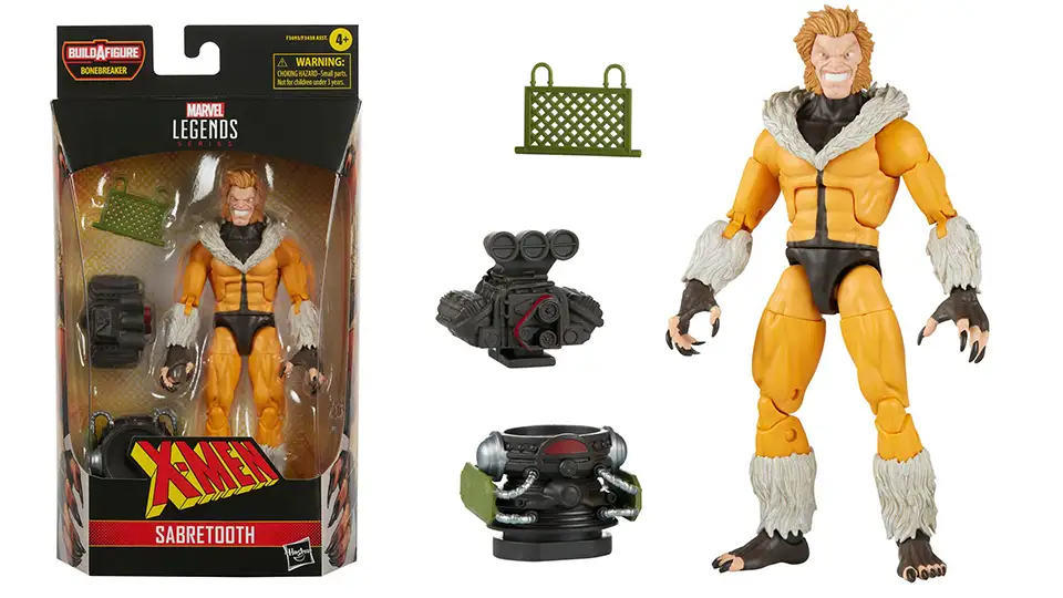 Sabretooth includes three Bonebreaker parts