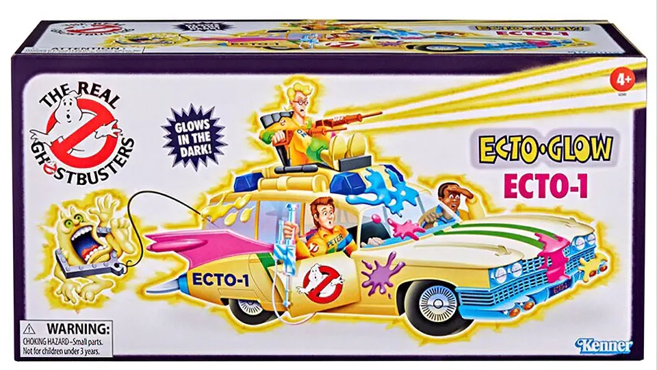 Ghostbusters Kenner Classics Ecto-Glow Ecto-1 Review 7 Ecto-Glow Ecto-1 The Real Ghostbusters Hasbro packaging