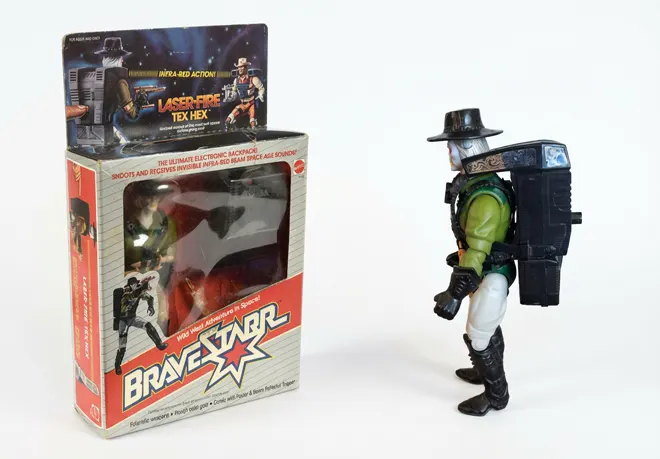 Laser fire tex hex BraveStarr figure collectors guide