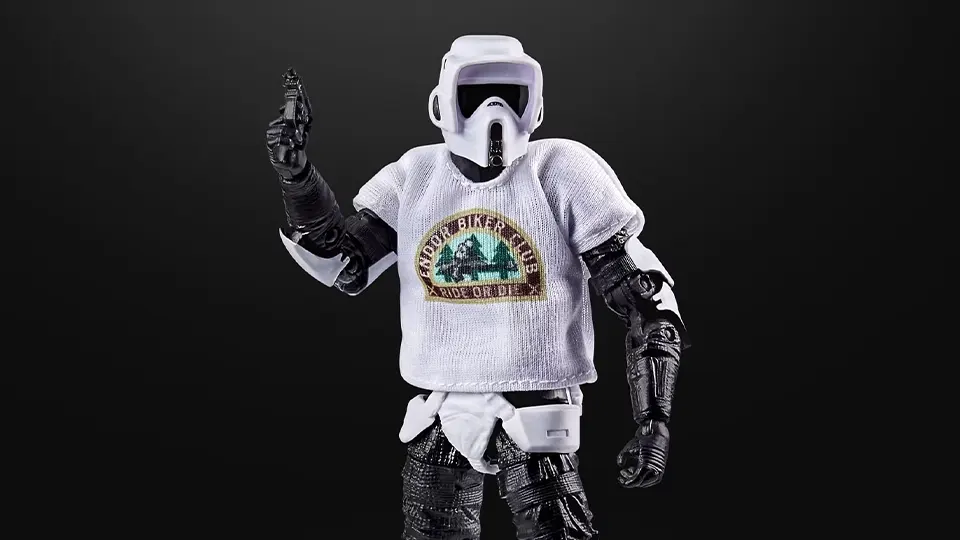 Star Wars May the 4th Scout Trooper Figure Brings a Fun Black Series Twist 5 endor biker club