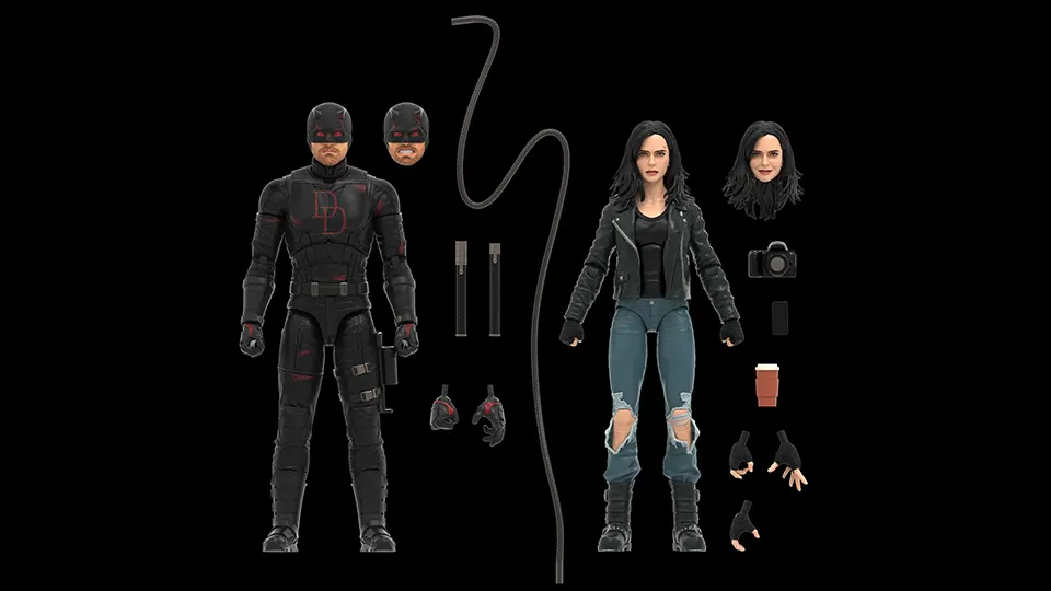 marvel legends series daredevil born again daredevil and jessica jones for sale