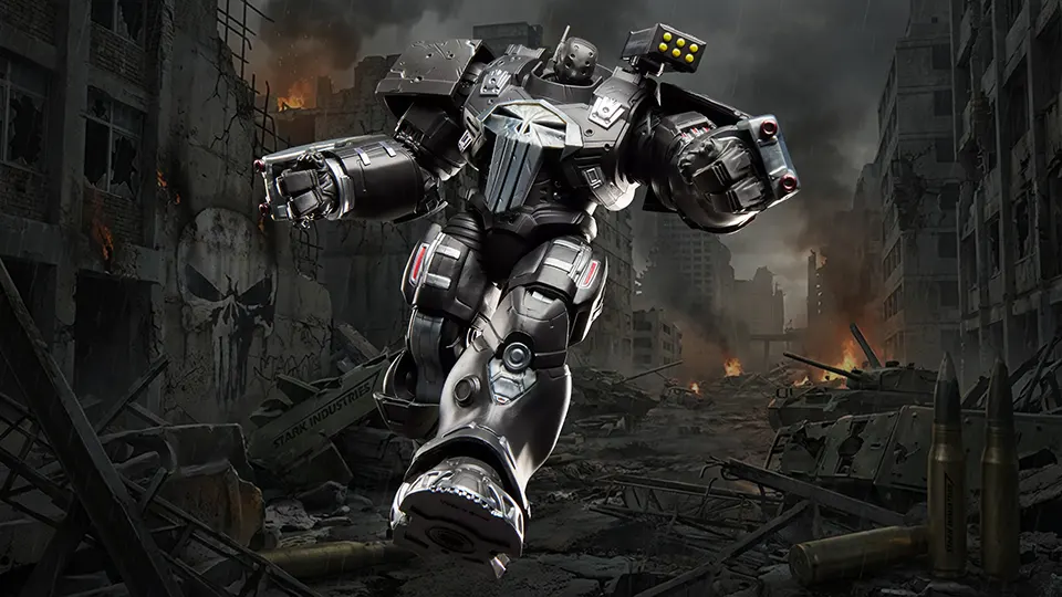 marvel legends series punisher hulkbuster armor review