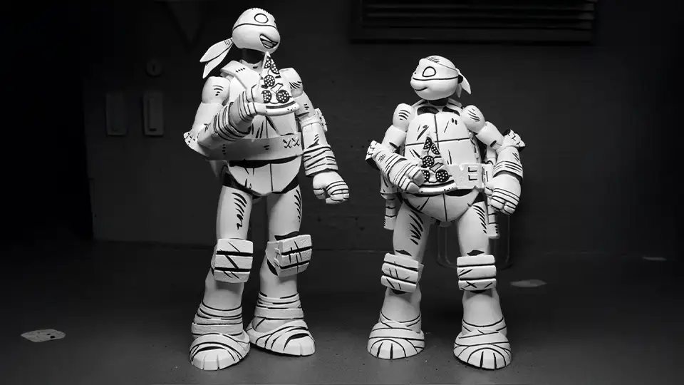 neca teenage mutant ninja turtles 2012 cartoon sketch turtles 4-pack price