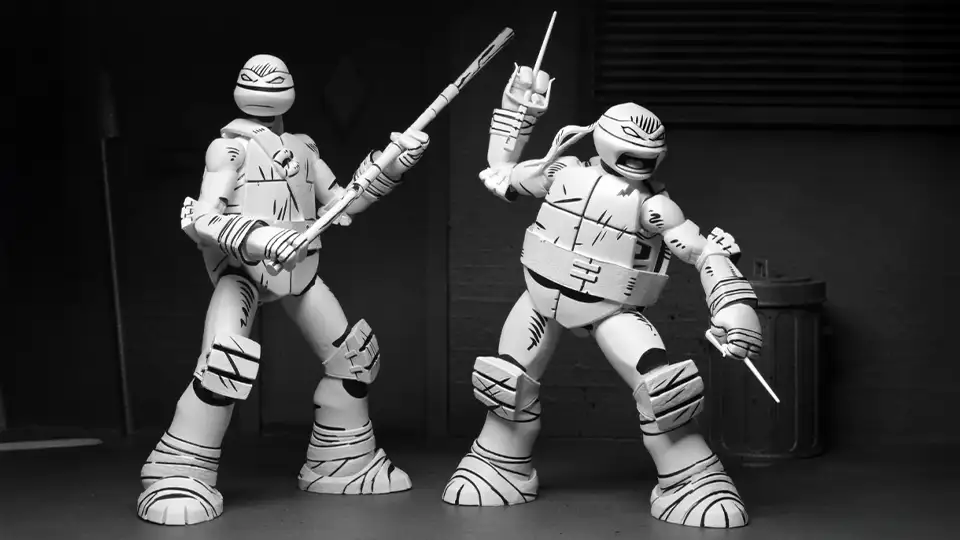 neca teenage mutant ninja turtles 2012 cartoon sketch turtles 4-pack review