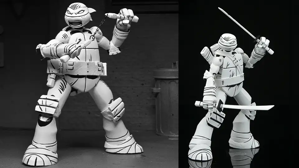 neca teenage mutant ninja turtles 2012 cartoon sketch turtles 4-pack sale