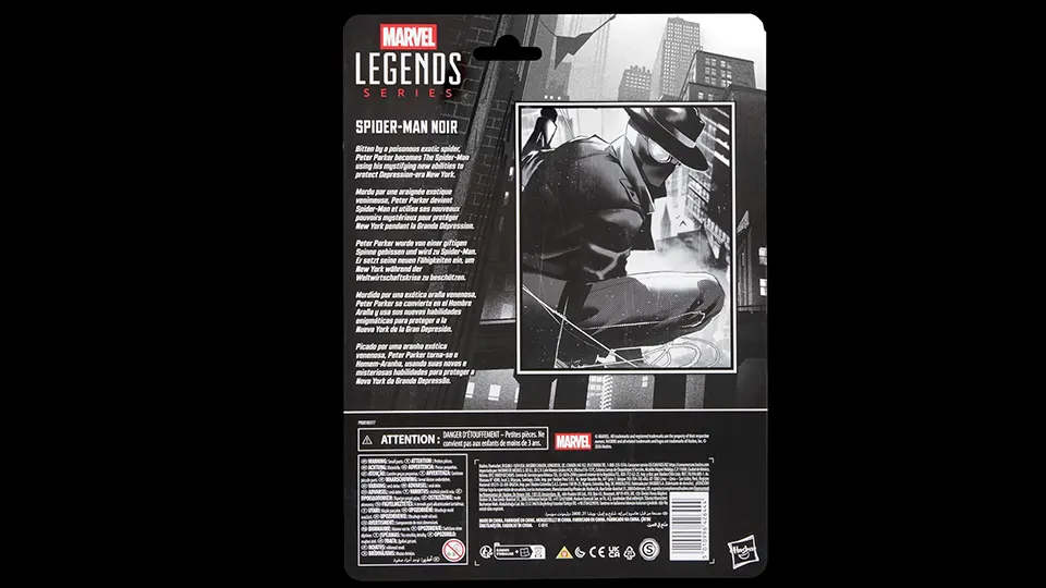 Marvel Legends Spider-Man Noir Amazon Exclusive Review 7 marvel legends series spider man noir retro cardback
