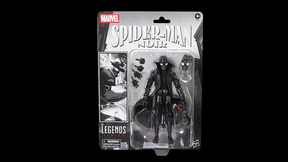 Marvel Legends Spider-Man Noir Amazon Exclusive Review 3 marvel legends spider-man noir retro cardback