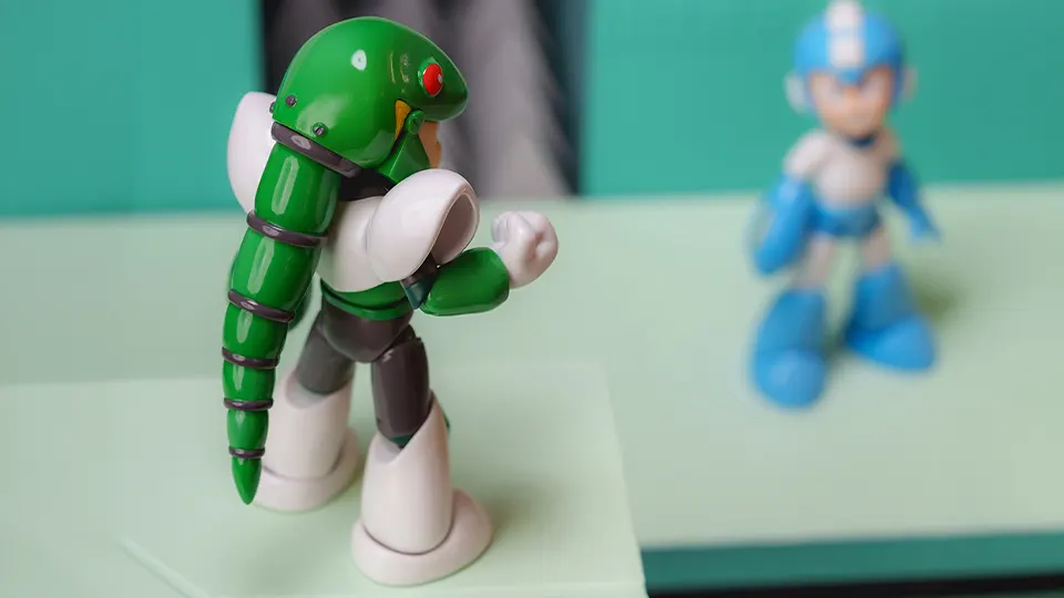 Jada Toys Mega Man Wave 4 Figures Bring Proto Man, Snake Man, and Gemini Laser Mega Man Together 13 what is in jada toys mega man wave 4