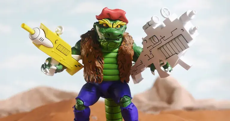 NECA TMNT Archie Leatherhead Figure Brings Real Line-Building Weight 1 archie adventure comics leatherhead neca figure