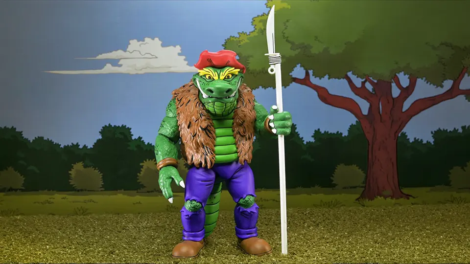 NECA TMNT Archie Leatherhead Figure Brings Real Line-Building Weight 3 archie adventure comics leatherhead neca