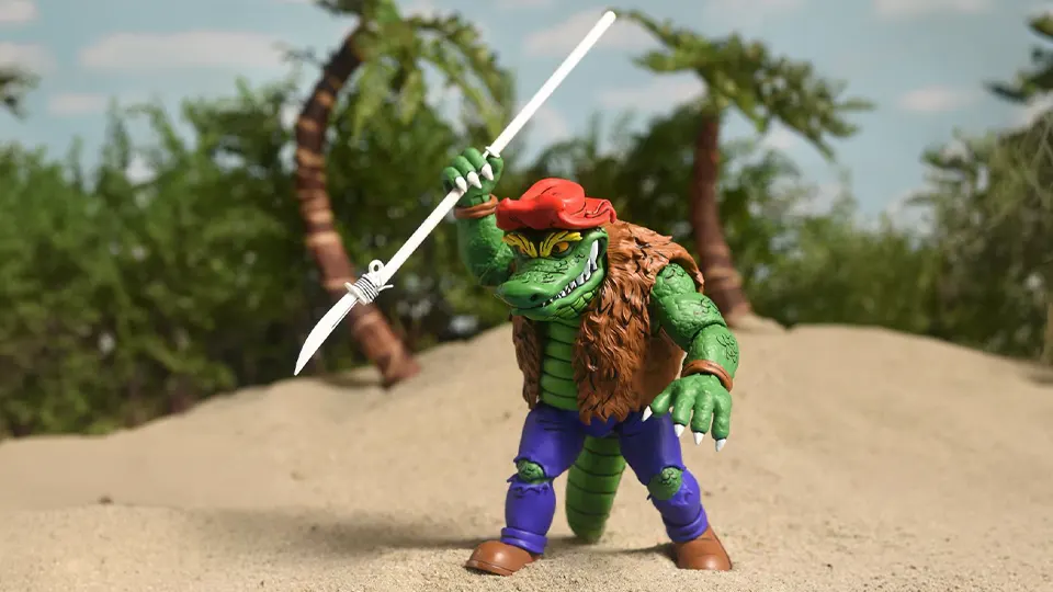 NECA TMNT Archie Leatherhead Figure Brings Real Line-Building Weight 8 archie leatherhead figure teenage mutant ninja turtles