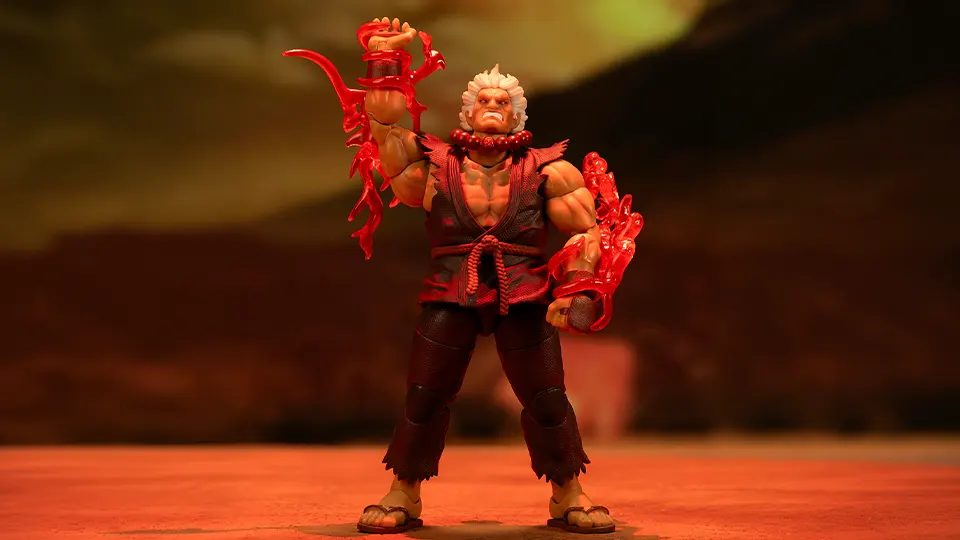 Akuma Player 2 Deluxe : Jada’s SDCC 2026 Exclusive Brings the Effects 13 ultra street fighter ii akuma player 2 deluxe preorder