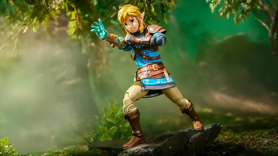 hasbro legend of zelda figure link in pose