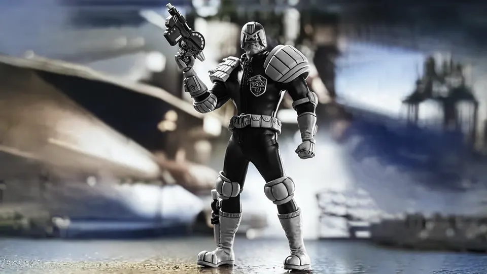 Hiya Toys Judge Dredd Black and White Figure Opens for Pre-Order 8 judge dredd black and white figure hiya toys
