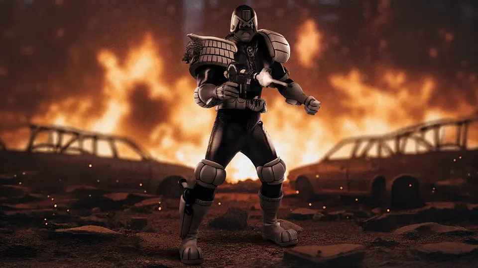 Hiya Toys Judge Dredd Black and White Figure Opens for Pre-Order 3 judge dredd black and white hiya toys