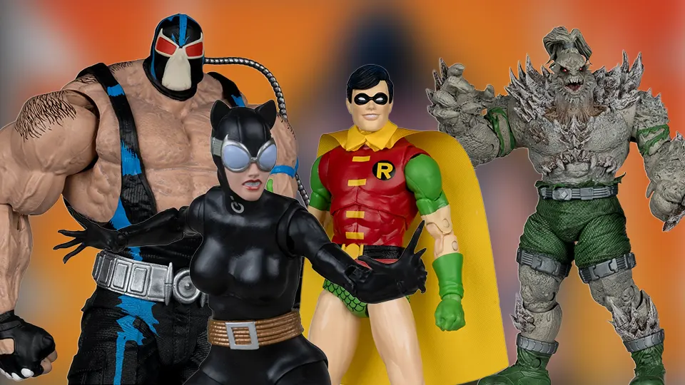 McFarlane Gold Label Figure Guide: Catwoman, Robin, Bane and Doomsday 2 DC mcfarlane gold label figures