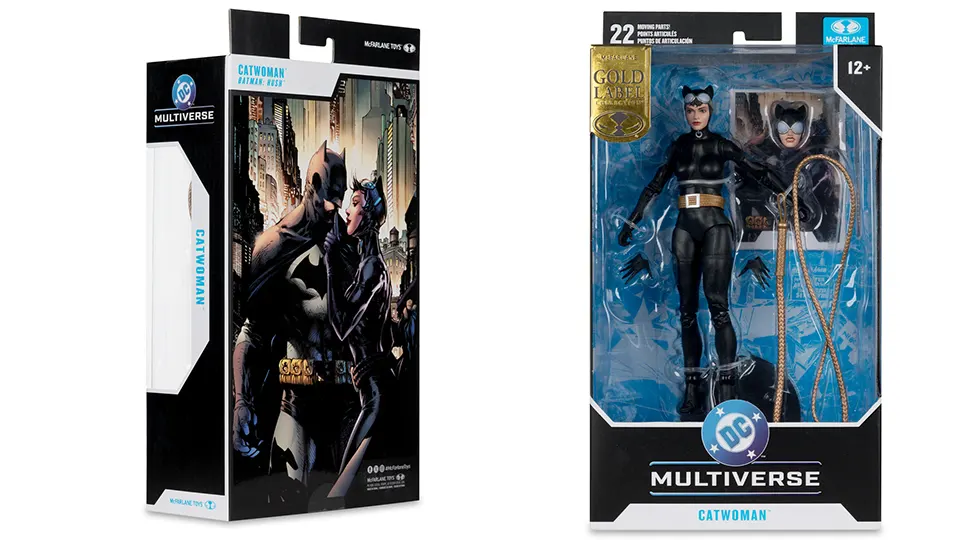 McFarlane Gold Label Figure Guide: Catwoman, Robin, Bane and Doomsday 5 catwoman gold label figure box