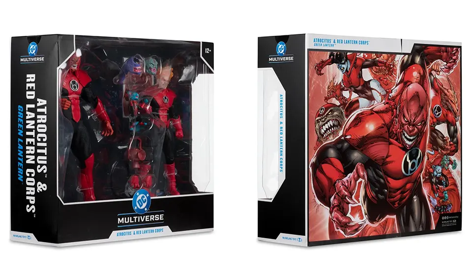 McFarlane Atrocitus Megafig 2 Pack Builds a Red Lantern Army 8 dc multiverse atrocitus megafig and red lantern corps box art