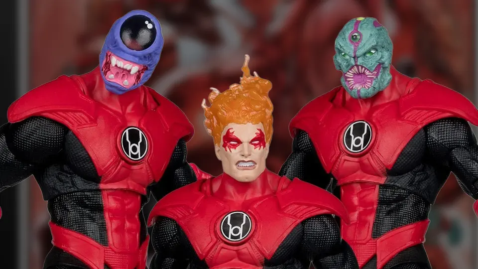 McFarlane Atrocitus Megafig 2 Pack Builds a Red Lantern Army 2 dc multiverse atrocitus megafig and red lantern corps green lantern 2 pack for sale