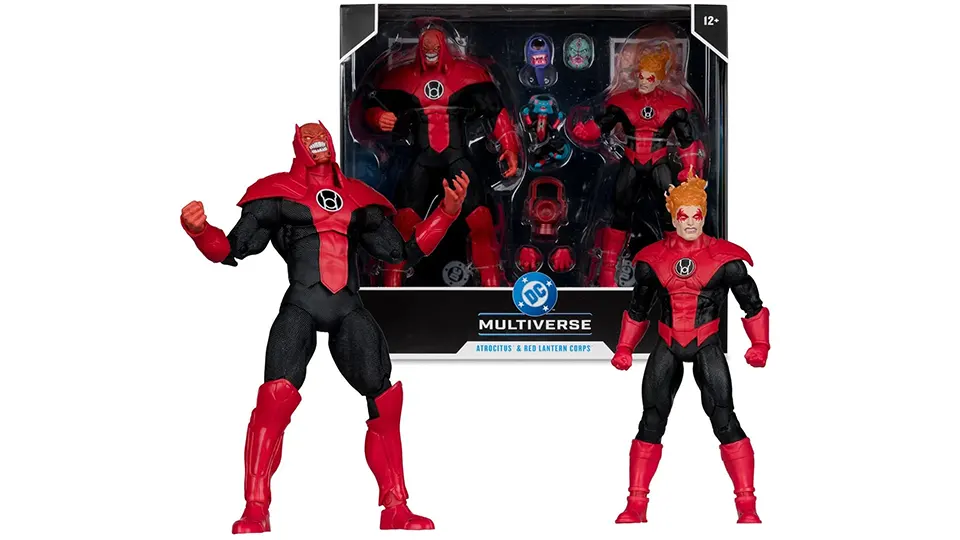 McFarlane Atrocitus Megafig 2 Pack Builds a Red Lantern Army 3 dc multiverse atrocitus megafig and red lantern corps