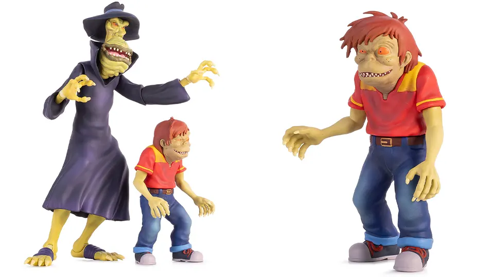 Mondo Louis Tully & Grundel 1/12 Scale Figure Set Brings the Weird Stuff 8 grundel figure the real ghostbusters