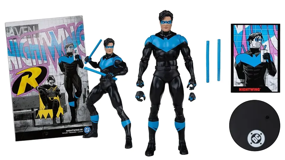 McFarlane Page Punchers Batman, Nightwing & Robin First Look 6 dc direct page punchers nightwing