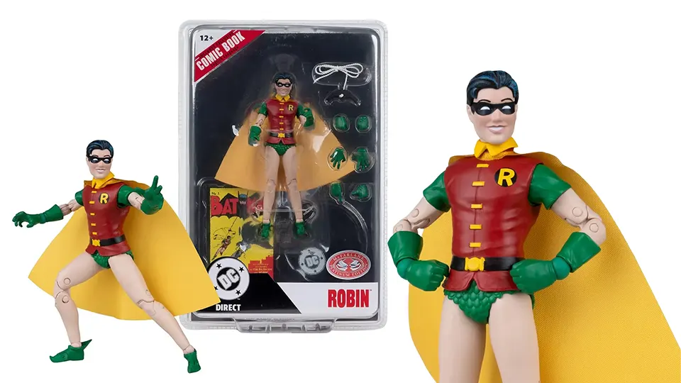 McFarlane Page Punchers Batman, Nightwing & Robin First Look 7 dc direct page punchers robin figure