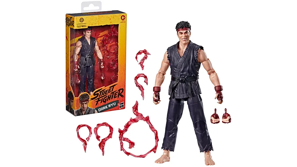 Hasbro Street Fighter Wave 2 Reveals Guile, M. Bison, Dark Ryu and Blanka 9 Dark ryu action figure street fighter Hasbro