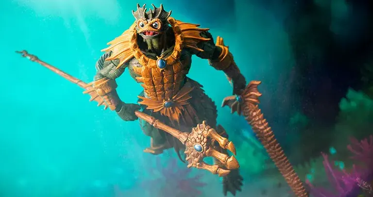 Mondo 200X Mer-Man Figure Brings Four Faces of Evil 1 Masters of the Universe 200X - Mer-Man mondo