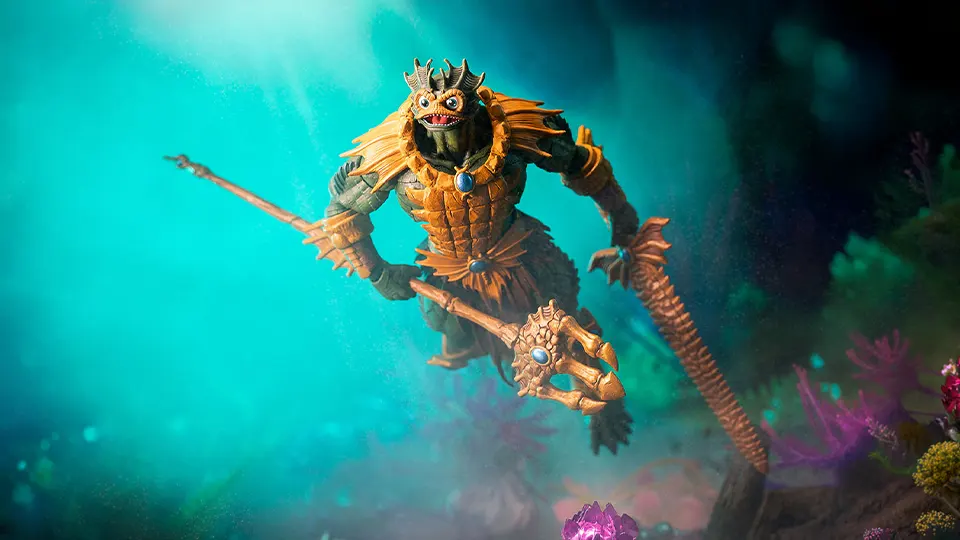 Mondo 200X Mer-Man Figure Brings Four Faces of Evil 2 Masters of the Universe 200X - Mer-Man
