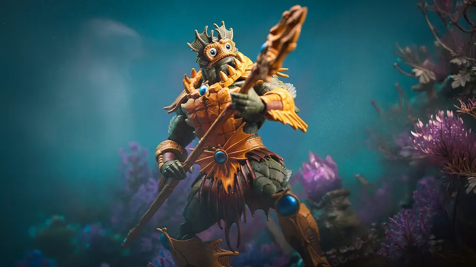 Mondo 200X Mer-Man Figure Brings Four Faces of Evil 6 Motu Mer-Man mondo 200X