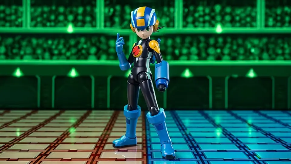Hiya Toys MegaMan.EXE Figure Brings Battle Network to Life 9 exquisite basic megaman exe figure