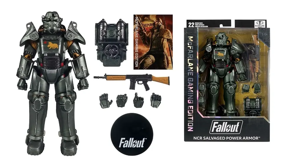 mcfarlane fallout wave 2 figures salvaged power ncr